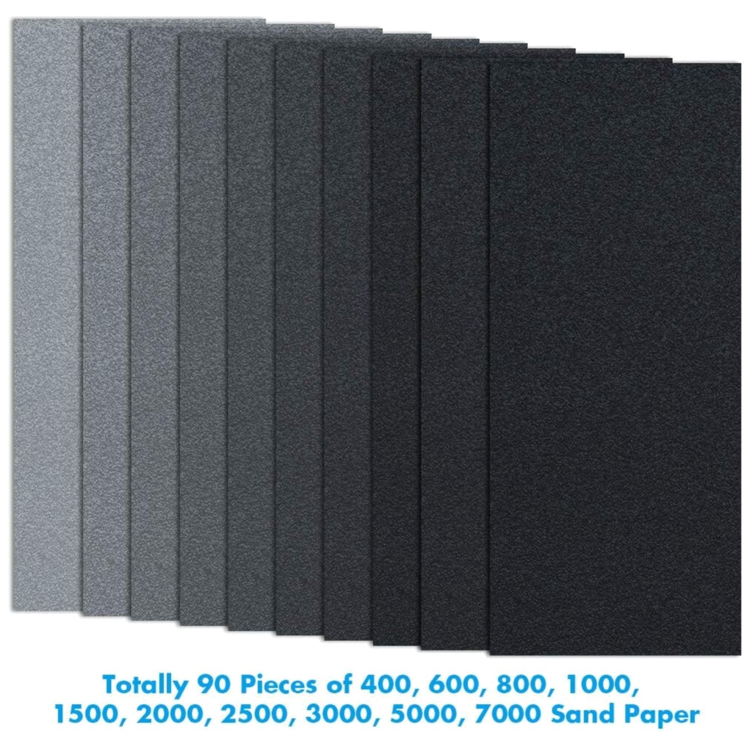 Fine Sandpaper Set 400-7000 Grit for Automotive Paint