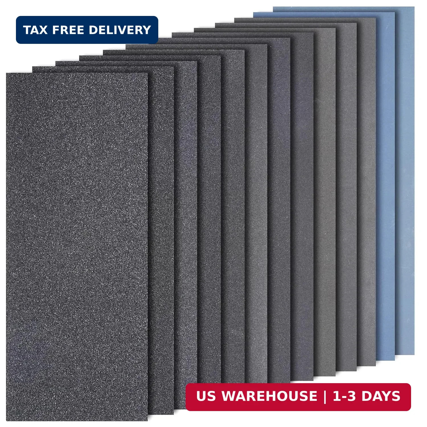 Sand Paper Assortment, 52 Sheets Assorted Grits 120/150/180/240/320/400/600/800/