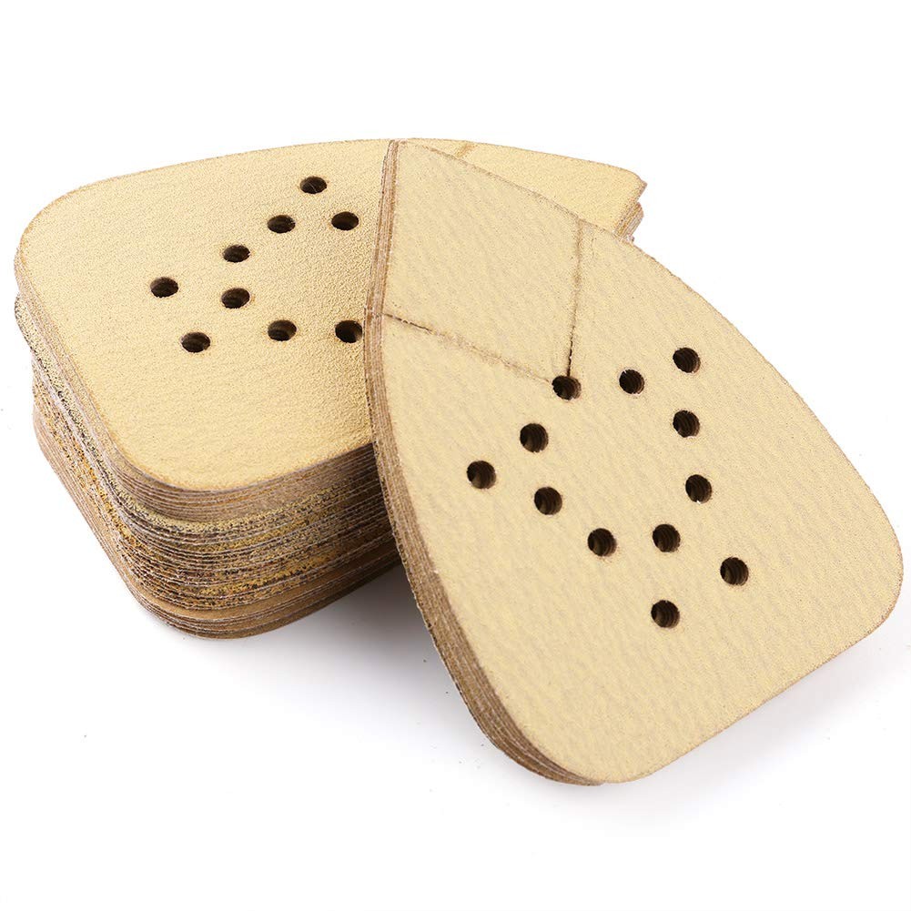 LotFancy Sanding Pads for Black and 60 80 120 150 220 Grit (yellow),