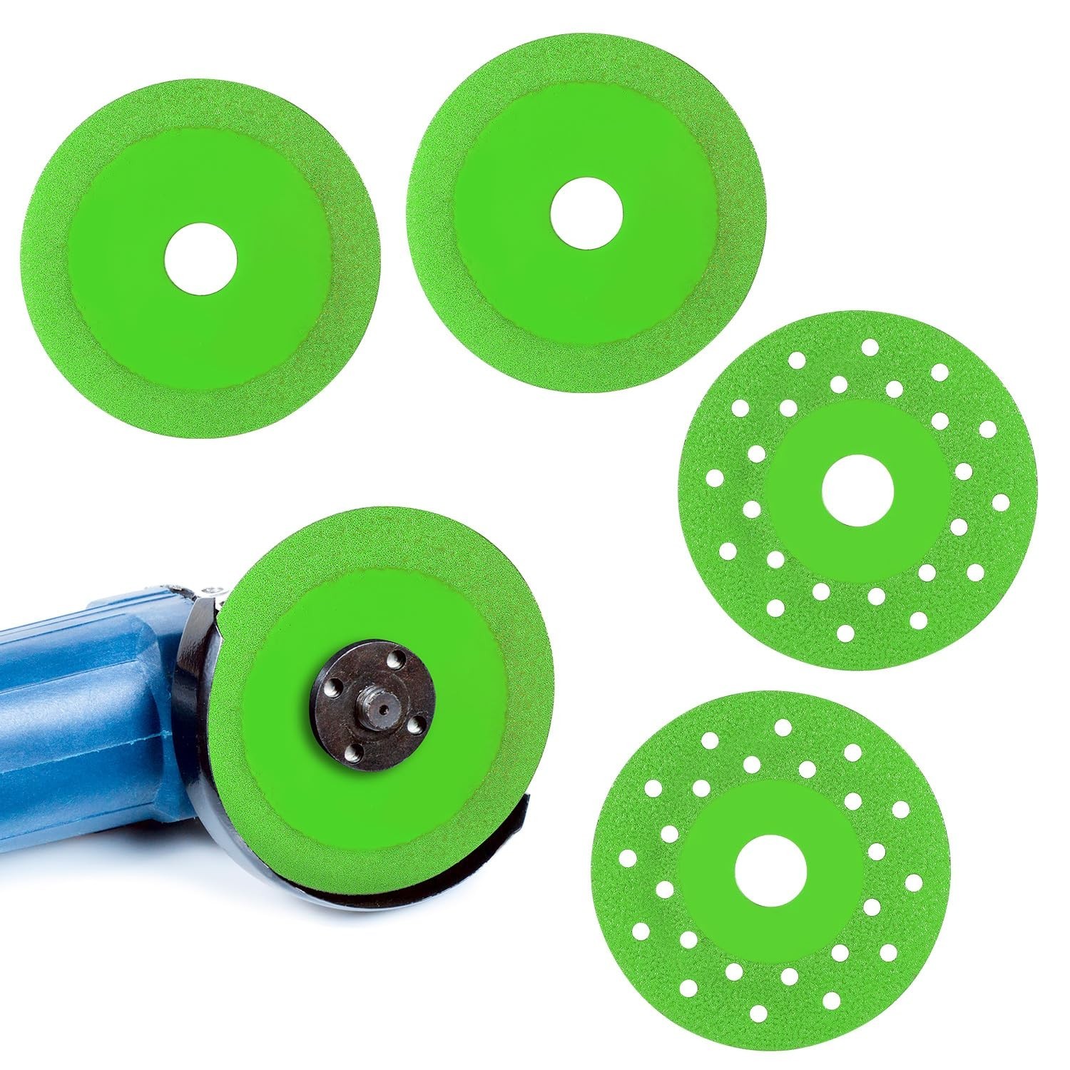 4pcs 3.94in Diamond Grinding Cutting Disc, Fine Grit For Glass Ceramic Rock, NEW