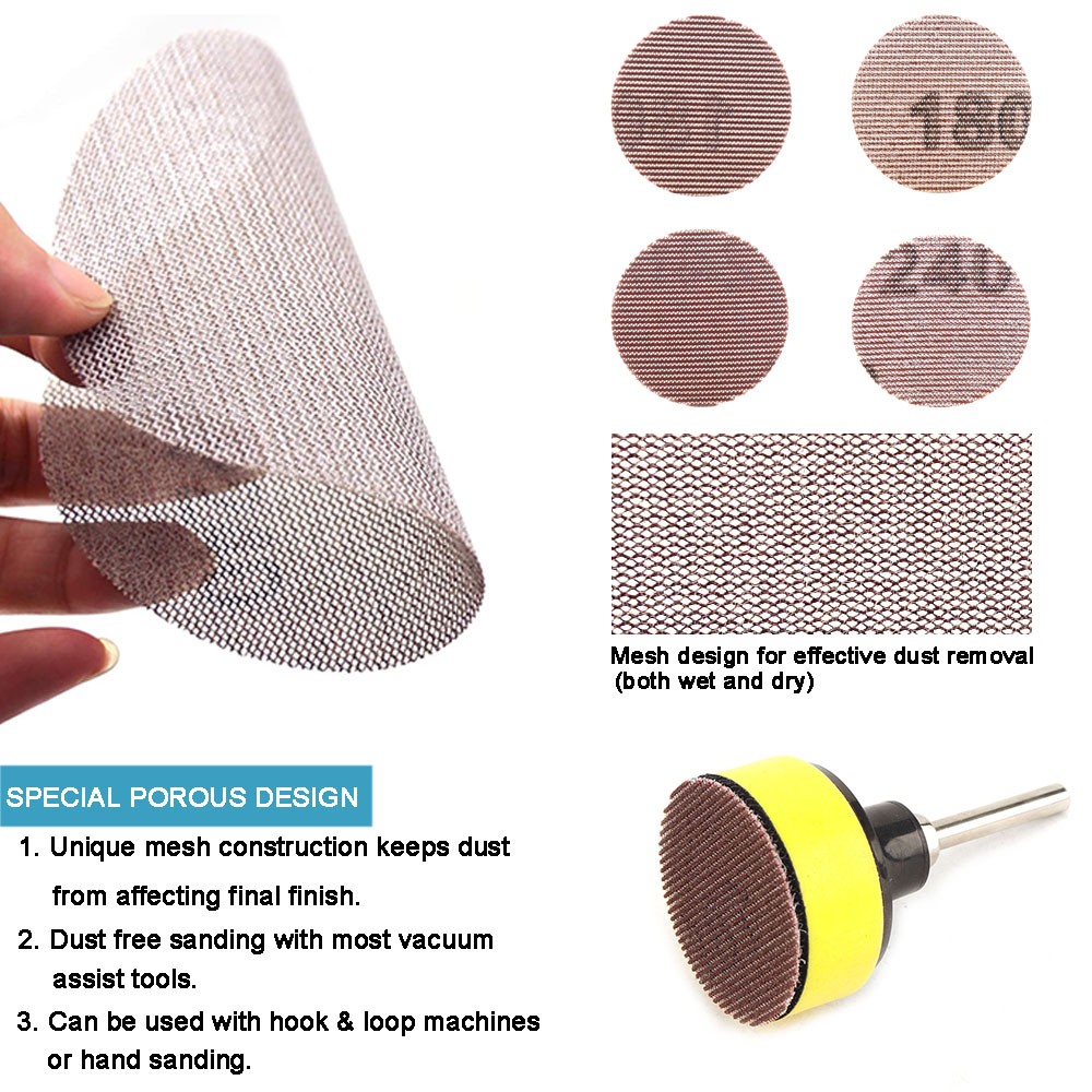 2 Inch R-type Sanding Discs Roll Lock Surface Sanding Discs Pad Polishing—50mm