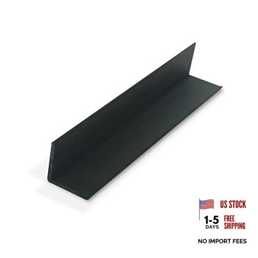 Plastics 1937-Bk Black 1-1/4 Inch X 1-1/4 Inch X 7/64 (.109) Inch Thick Angle