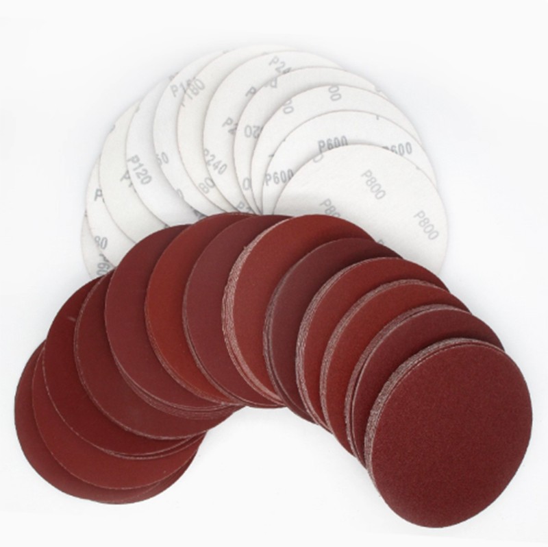 10Pcs Hook And Loop Sanding Discs 100mm-225mm Sandpaper 40-2000 Grit Sander Pads