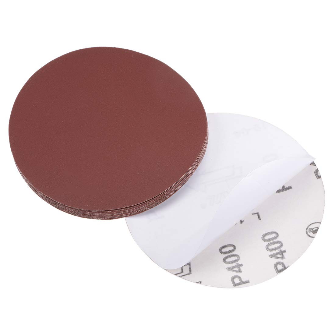 uxcell 5-Inch PSA Sanding Disc Aluminum Oxide Adhesive Back 5 inch, Random
