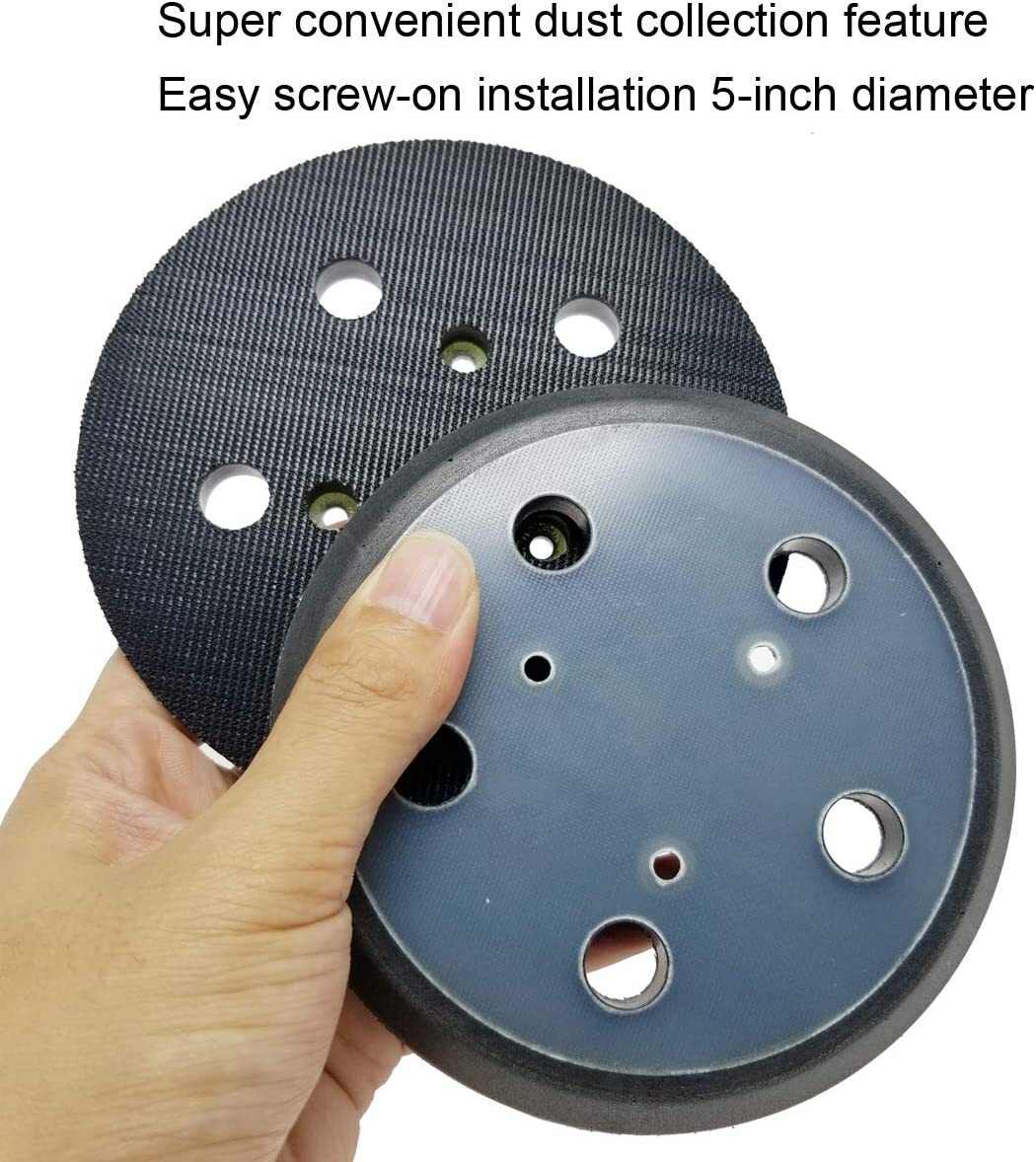 2x 5 Inch 5 Hole Hook & Loop Sander Pad For Porter Cable 13904 13909 333 334 332