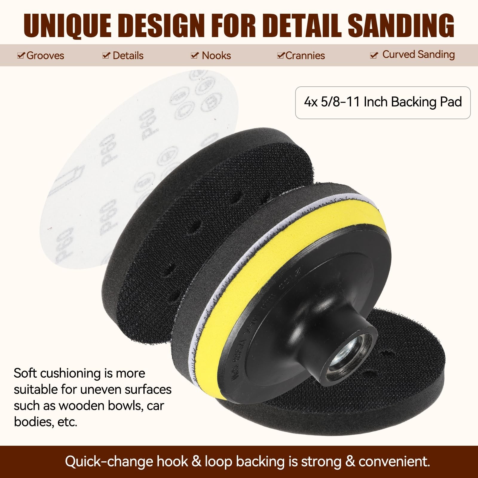 113PCS Angle Grinder Sanding Kit,4 Inch 40-1000 Grits Sandpaper with Cushion …