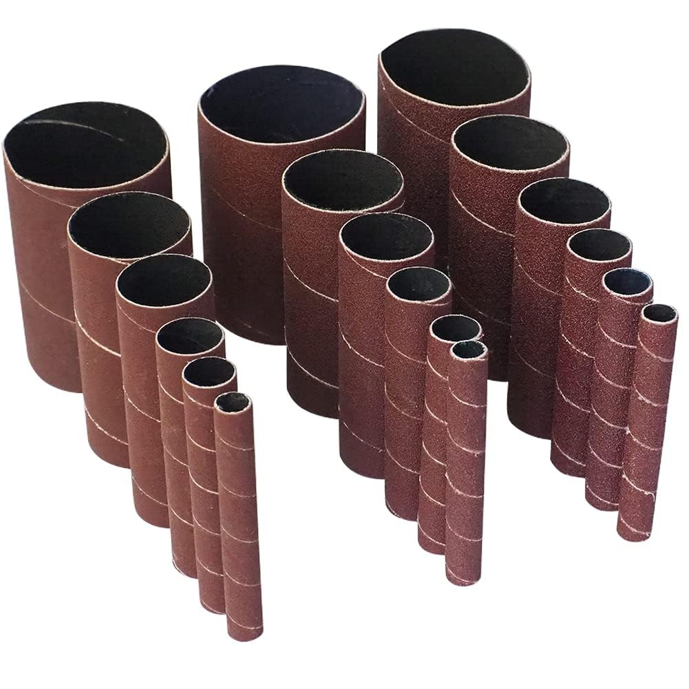 18 Pack Spindle Sander Sleeves Sanding Sleeves For Oscillating Sander 80 150 240