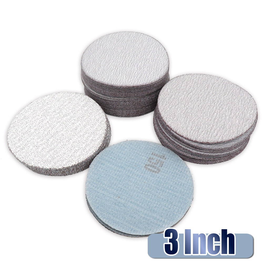 Dry Sanding Discs 1″ 2″ 3″ 4″ 5″ 6″ 7″ Inch 60-1200 Grit Flocked Disc Sandpaper