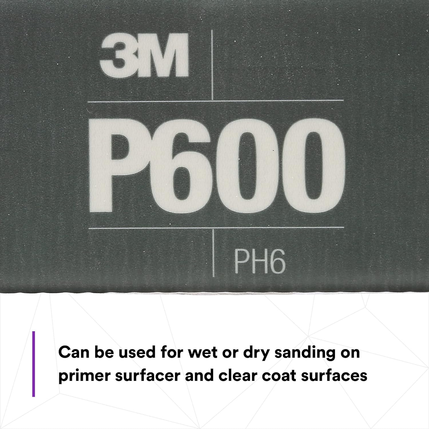 3M 34339 Flexible Abrasive Hookit Sheet, 5.5 in x 6.8 in, P600