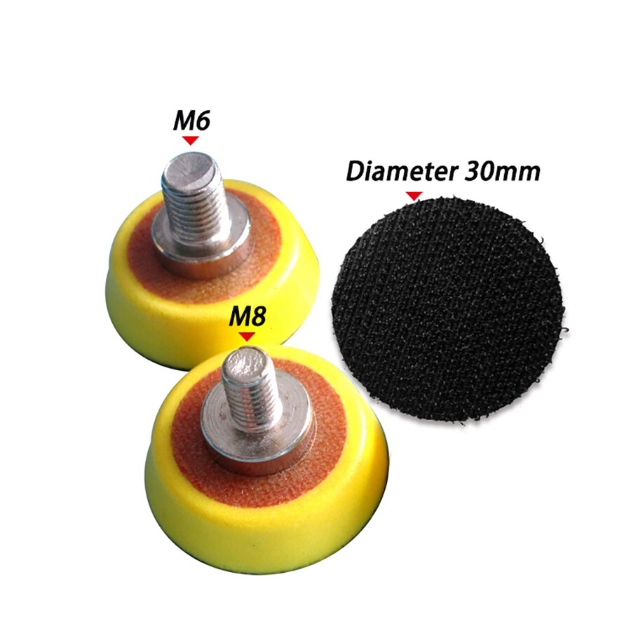 1.2″ Ø30mm Adhesive Sander Disc Backing Pad M6 M8 for Angle Grinder Polishing