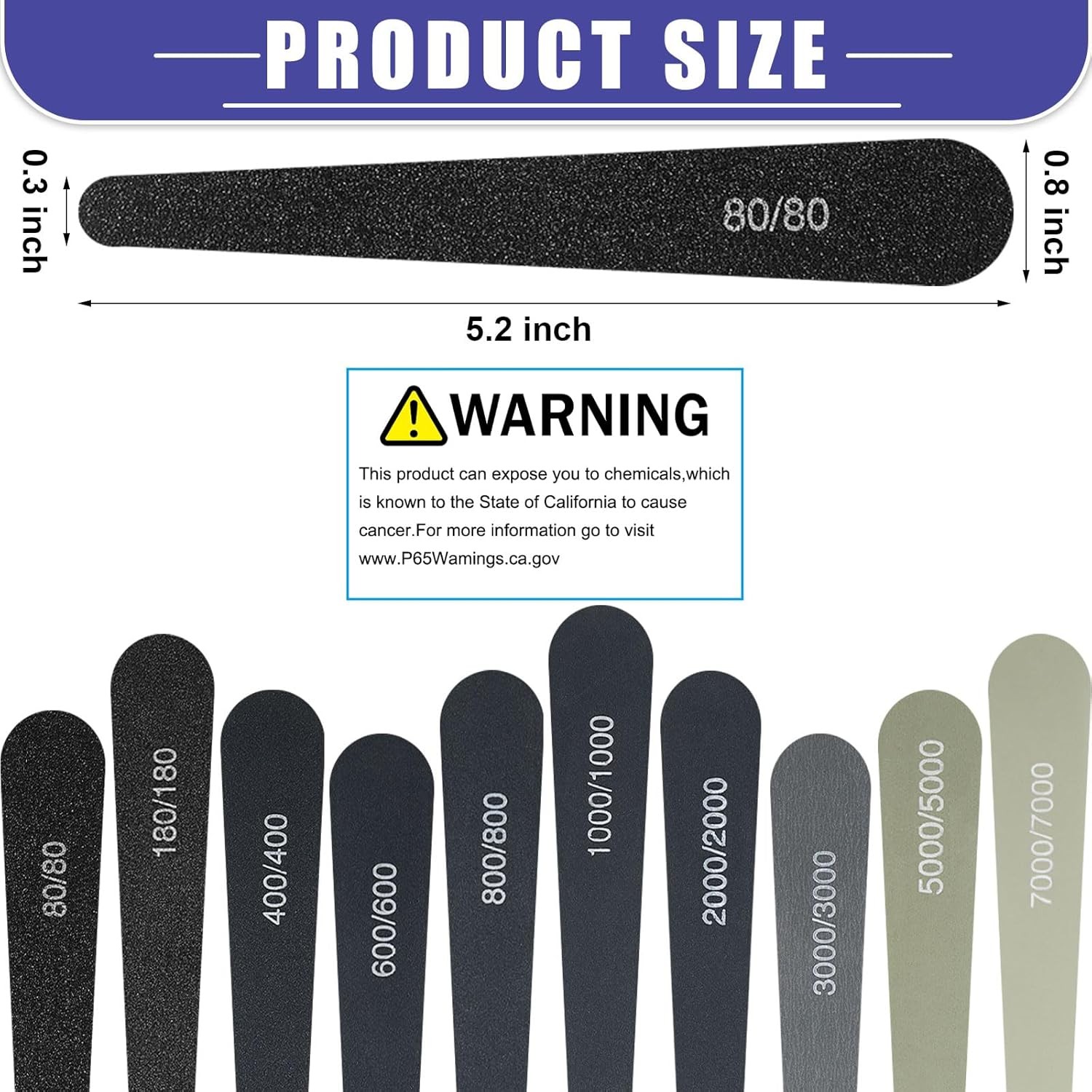 Sanding Sticks for Plastic Models 10 Pcs Polishing Buffing Sandpaper Stick