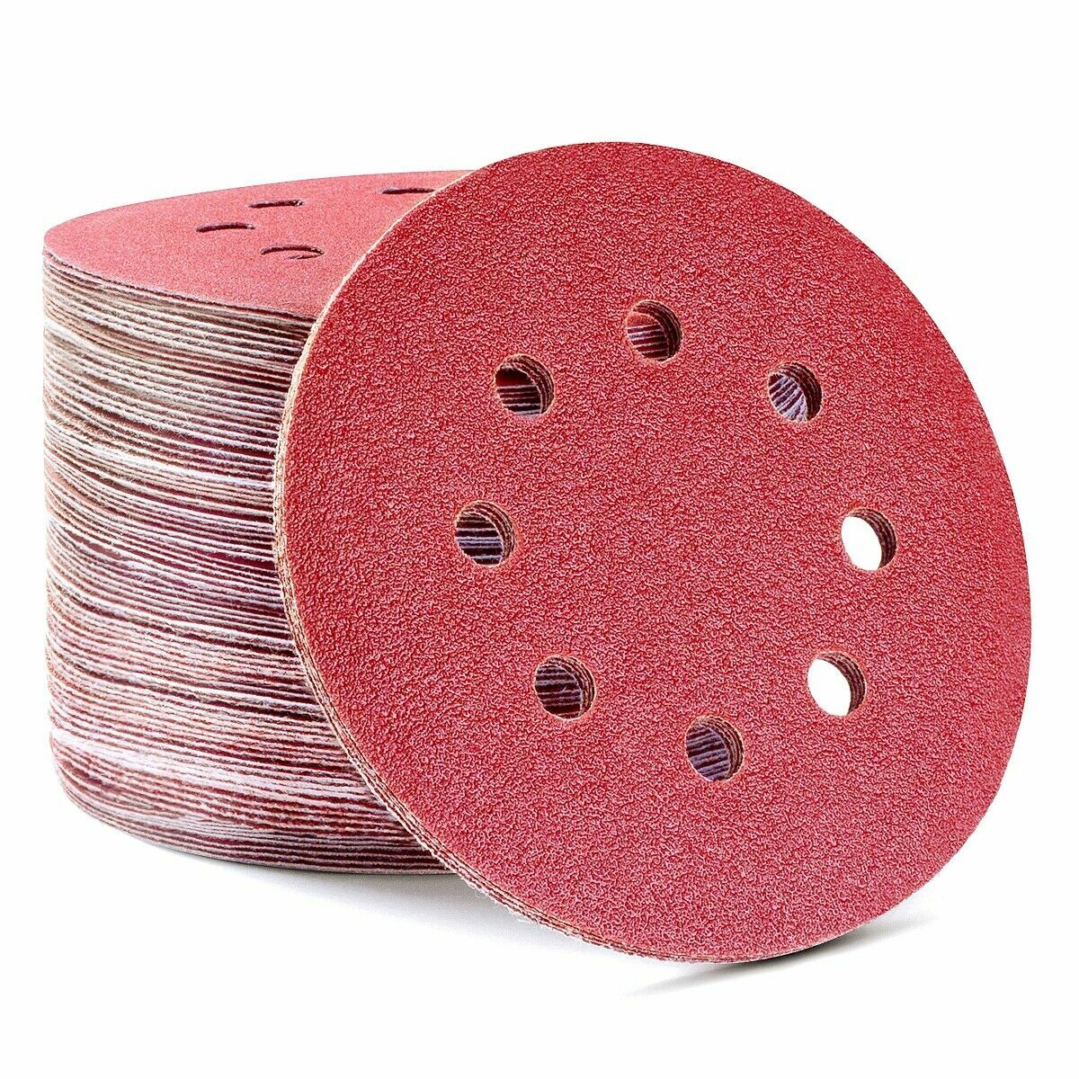 50PCS 5Inch Sanding Discs 100 Grit Round Hook and Loop for Random Orbital Sander
