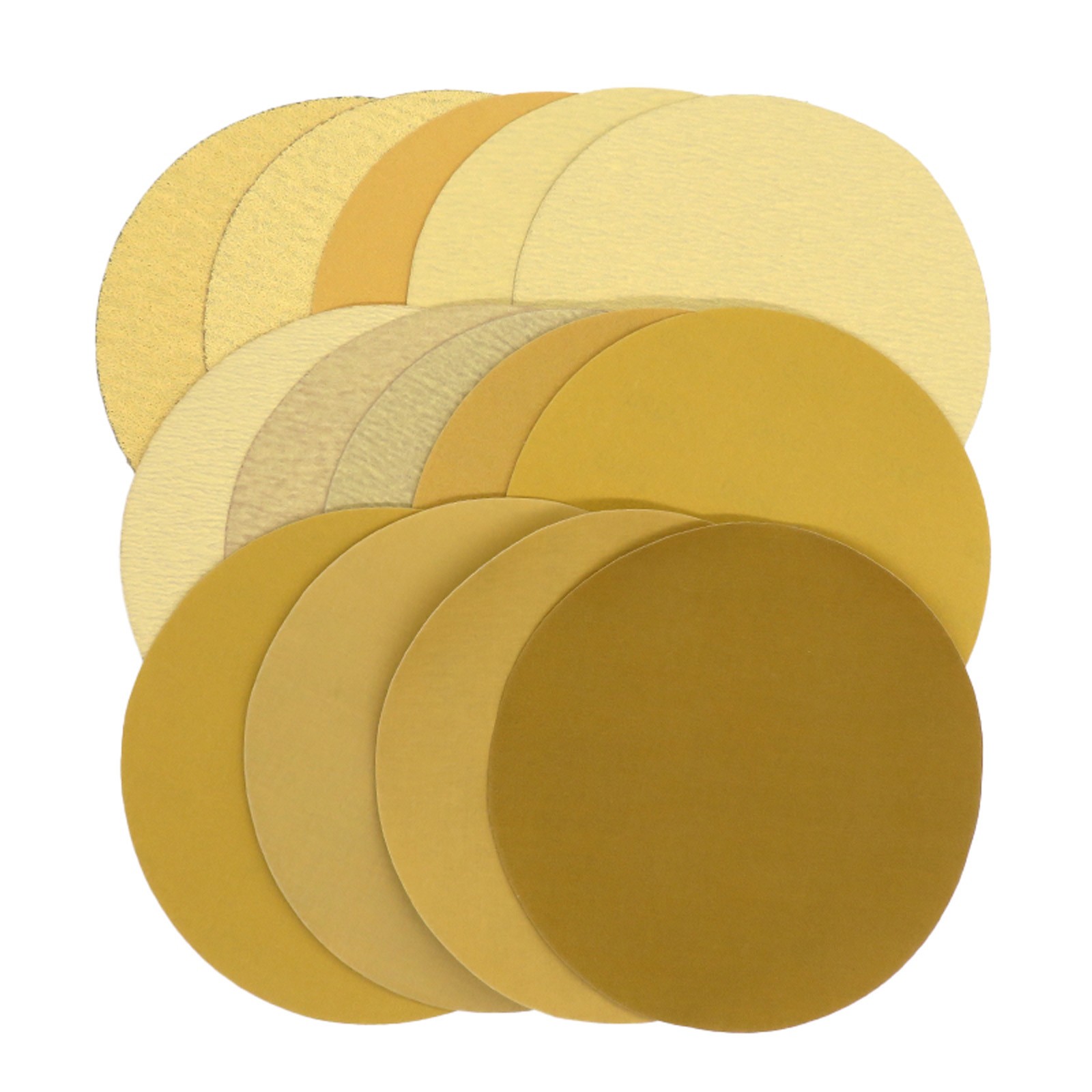 9 Inch 225mm Sanding Discs 40-1000 Grit Hook Loop Sandpaper Yellow Dry Grinding