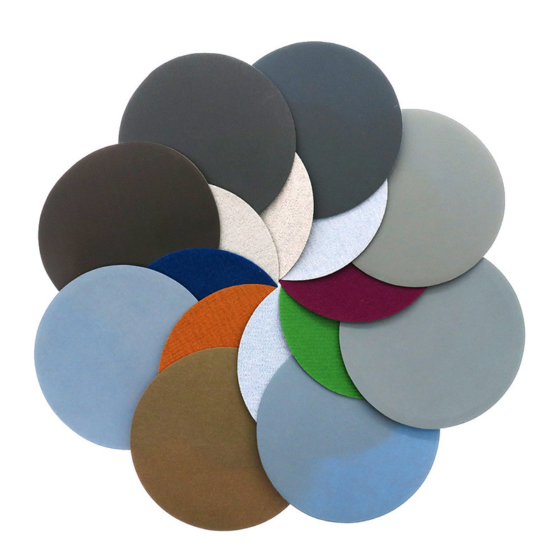 100mm-4″ Inch Flocking Wet Water Sanding Discs Hook and Loop Sandpaper Pads