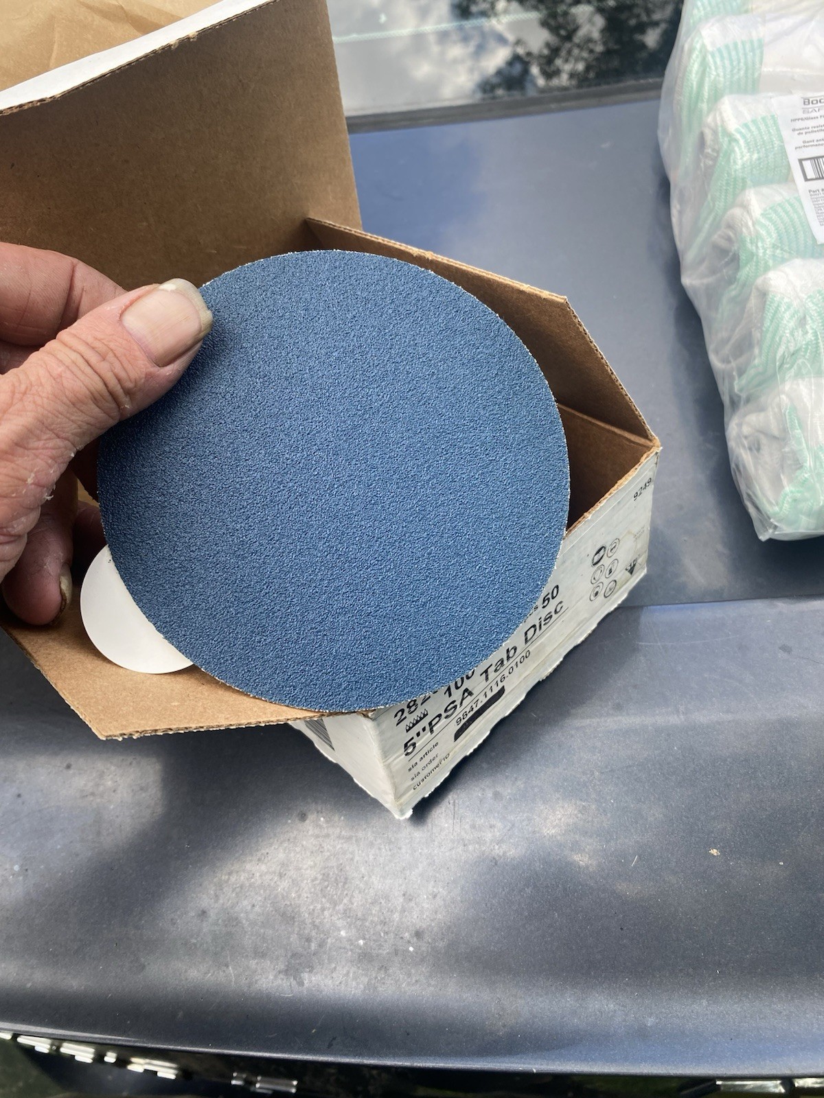 5” PSA tab disc 100grit 50 Count Lot Of 14 Total New