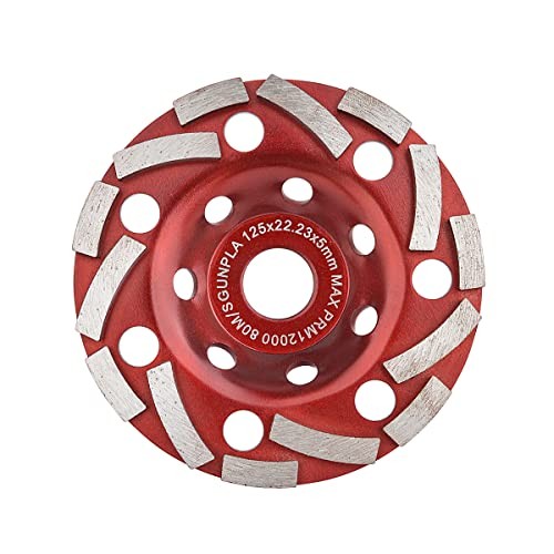 Diamond Grinding Cup Wheel 5 inch for Angle Grinder, Polishing and 5-Inch