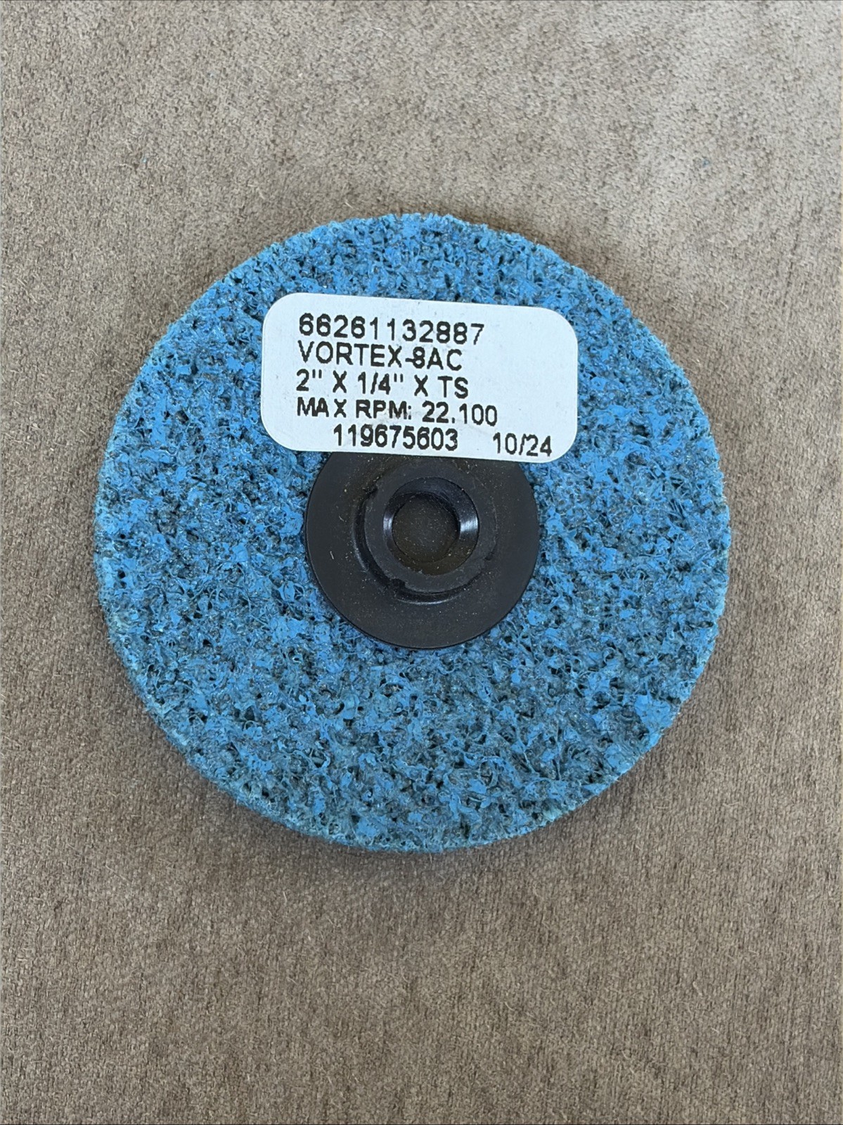 Norton Bear-Tex Vortex non-woven abrasive disc. 2 Inches 22100 Rpm