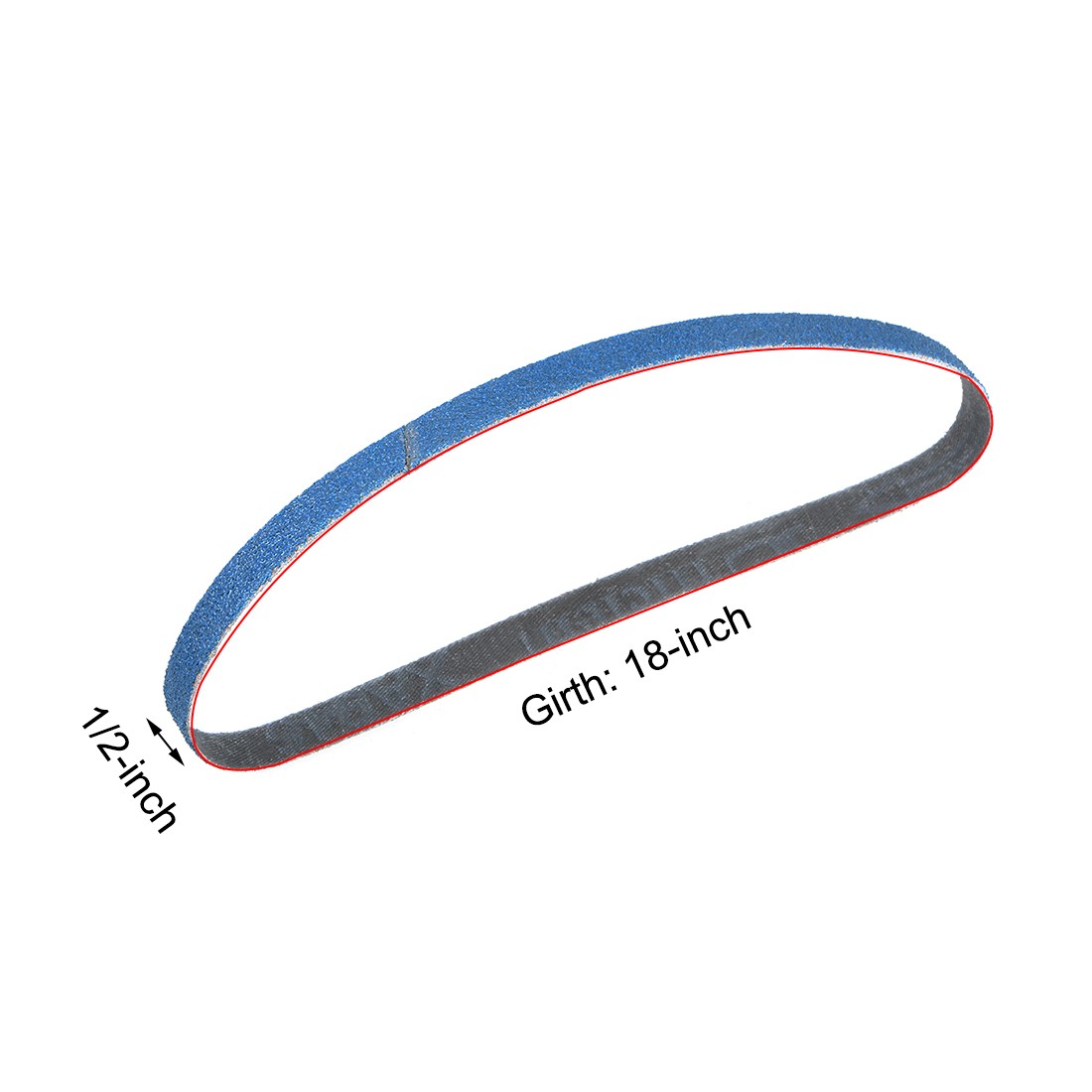 1/2-inch x 18-inch Sanding Belt 60 Grit Zirconia Sand Belts 10pcs