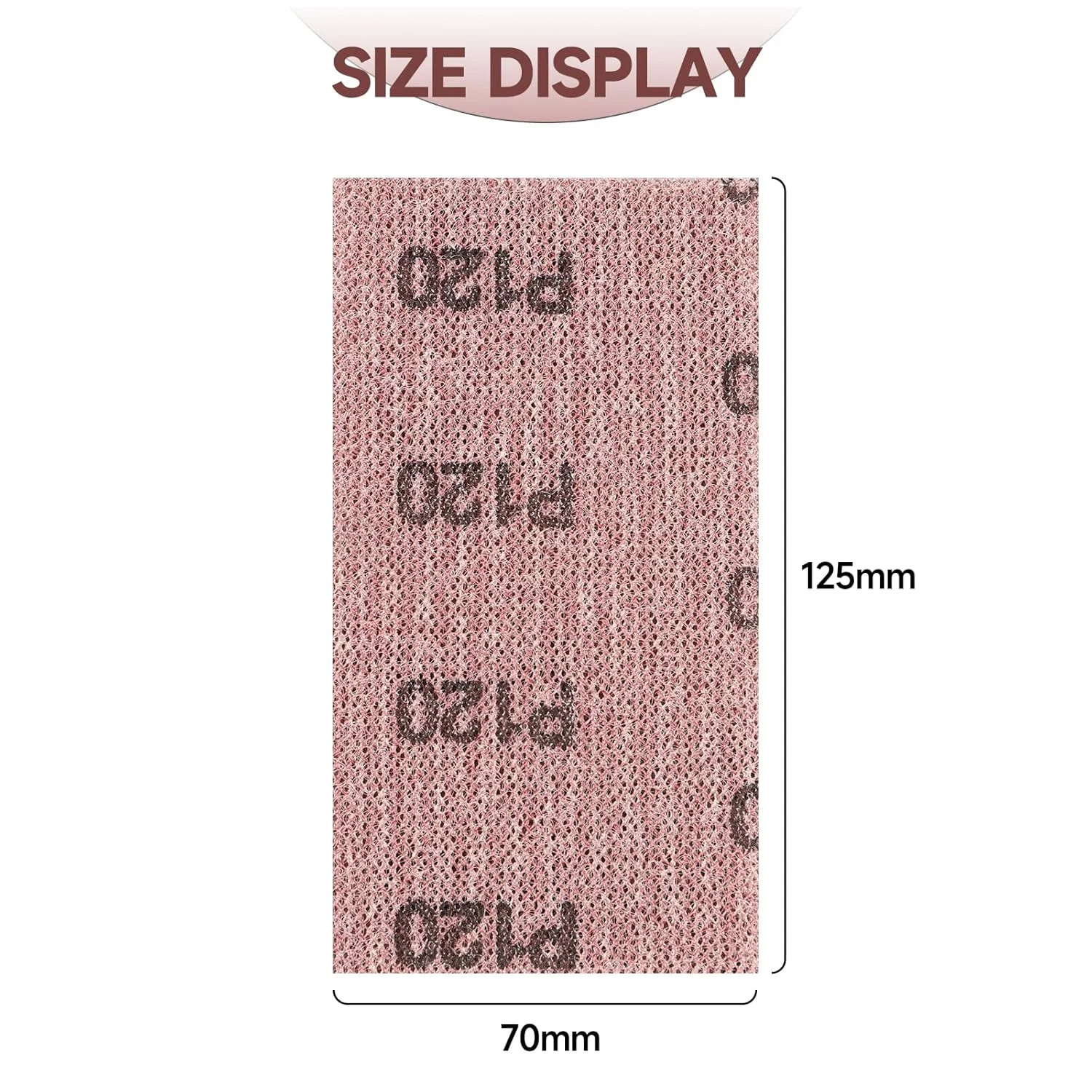 25 PCS Mesh Sandpaper, 2-3/4″ x 5″ Hook and Loop Net Sanding Sheets, Assorted Gr