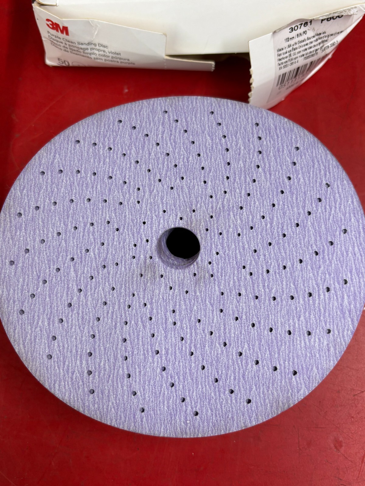 3M 30761 PURPLE CLEAN SANDING HOOKIT 6″ DISCS SANDER REPAIR P600 GRIT 46 DISCS