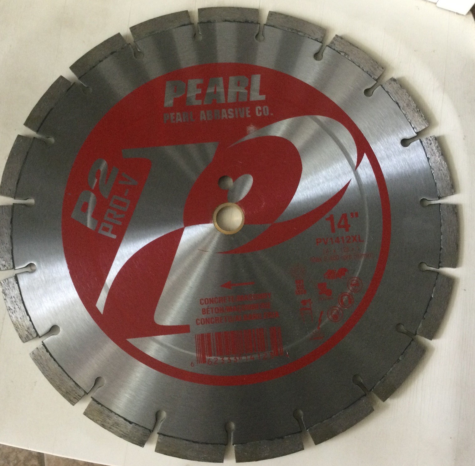 Pearl Abrasive P2 Pro-V PV1412XL Concrete and Masonry Segmented Blade 14 x .125