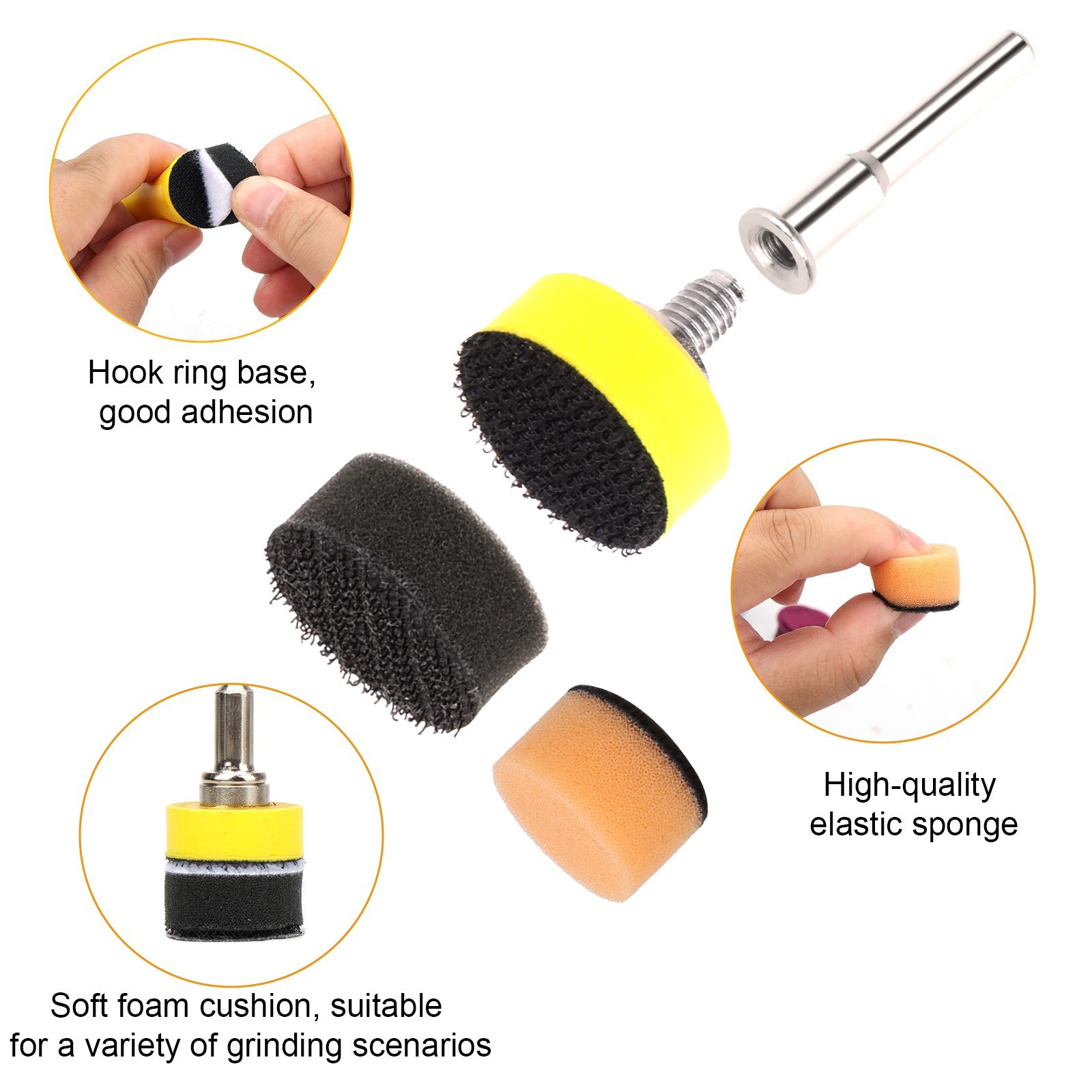 1 inch Sanding Discs 250PCS 60-10000 Grit for Drill Wet Dry Hook Loop Sandpaper