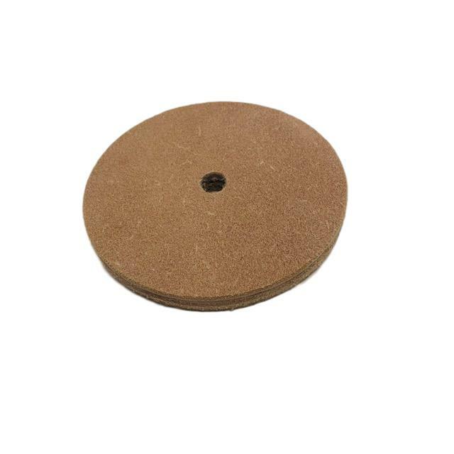5″ (1/2″ Width) Leather Honing Wheel – Fits 1/2″ Arbor – Buffing Compound Incl