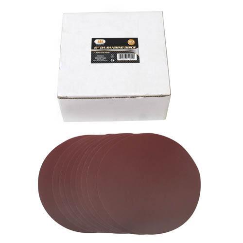 50pc 220 GRIT 6″ DA SANDPAPER DISCS PSA Adhesive Backed Peel Stick On 80919