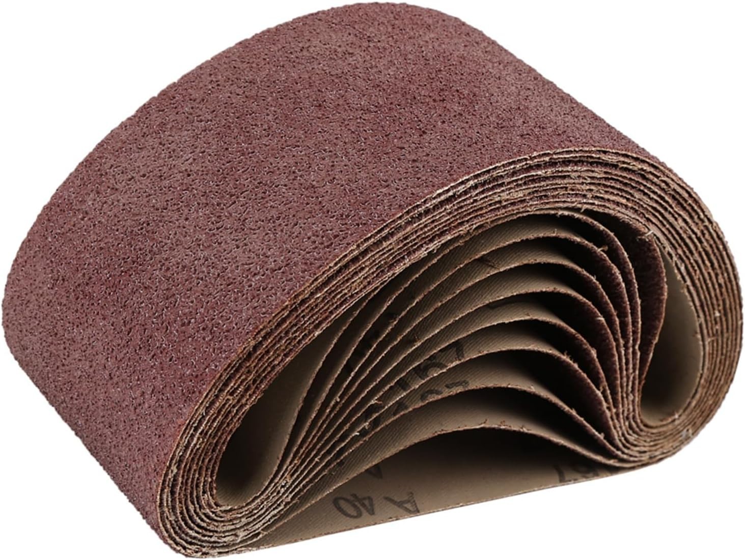 10 Aluminum Oxide Sanding Belts 40 Grit 3″x18″ – Anti-Clogging & Heat Resistant