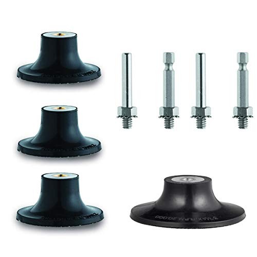 Tshya Quick Change Disc Pad Holder – 4 Pack Twist on Disc Roll Lock 2/3in