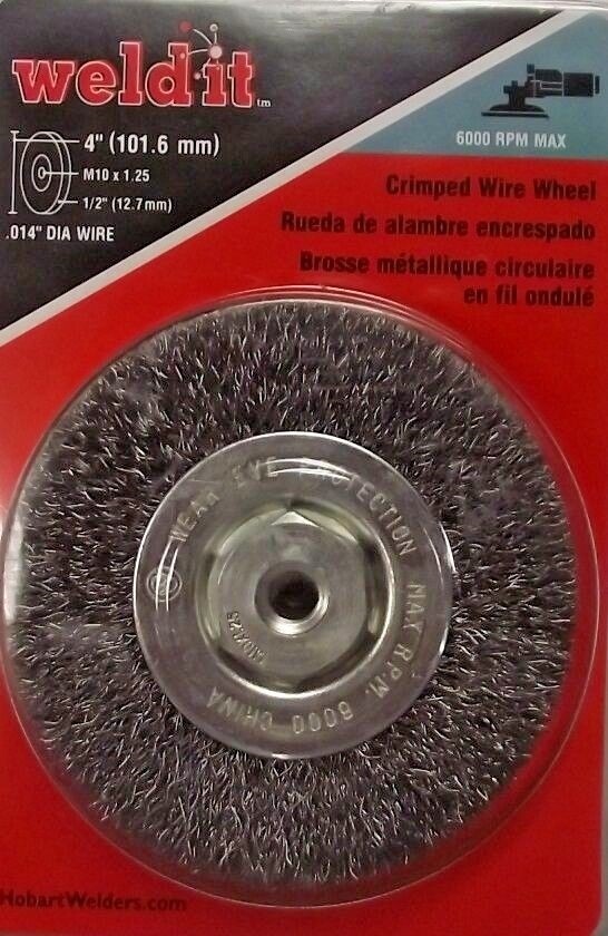 Hobart 770369 4″ Crimped Wire Wheel M10 x 1.25
