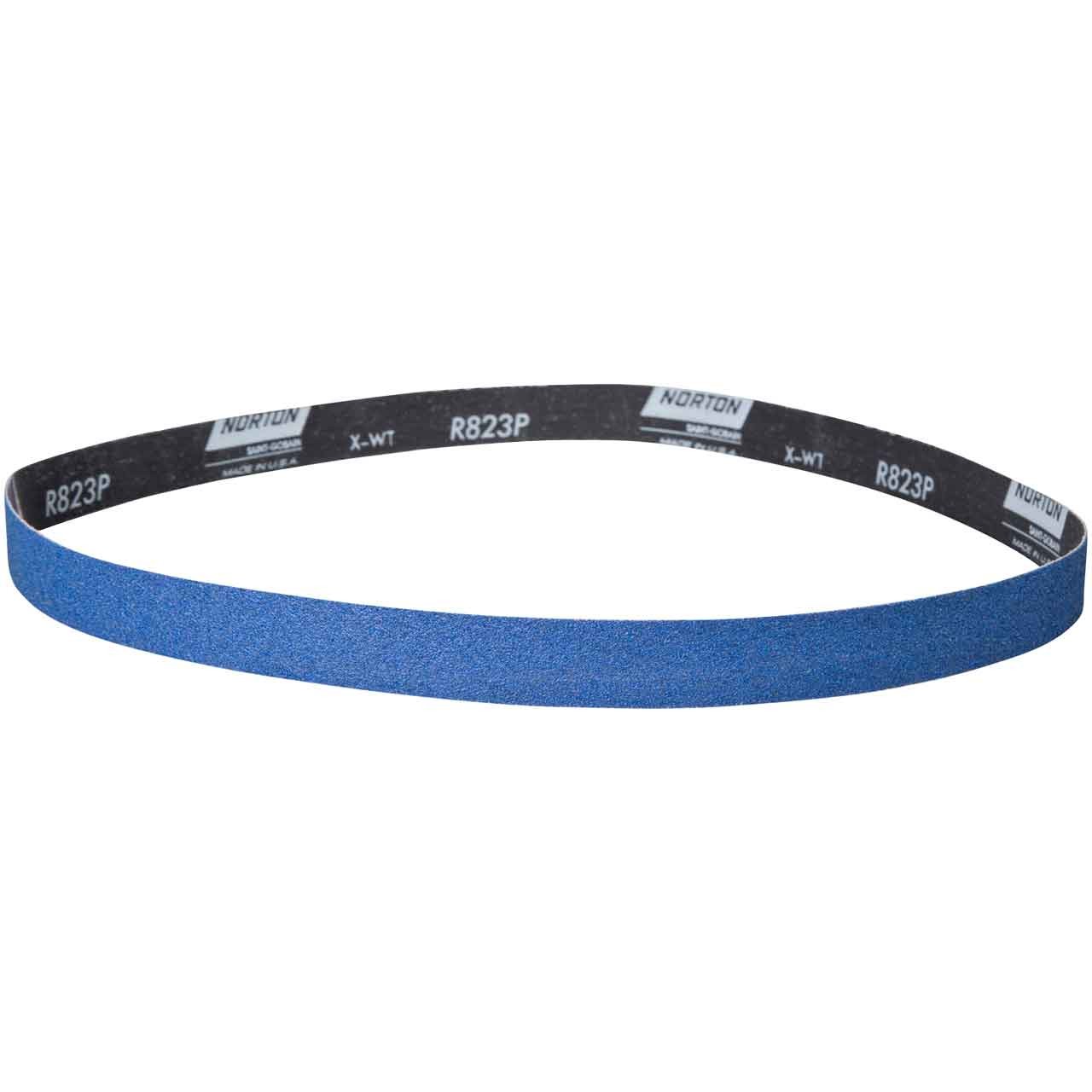 Norton 78072728596 1×42” BlueFire R823P ZA Cloth Narrow Belts 60 Grit 50 pk