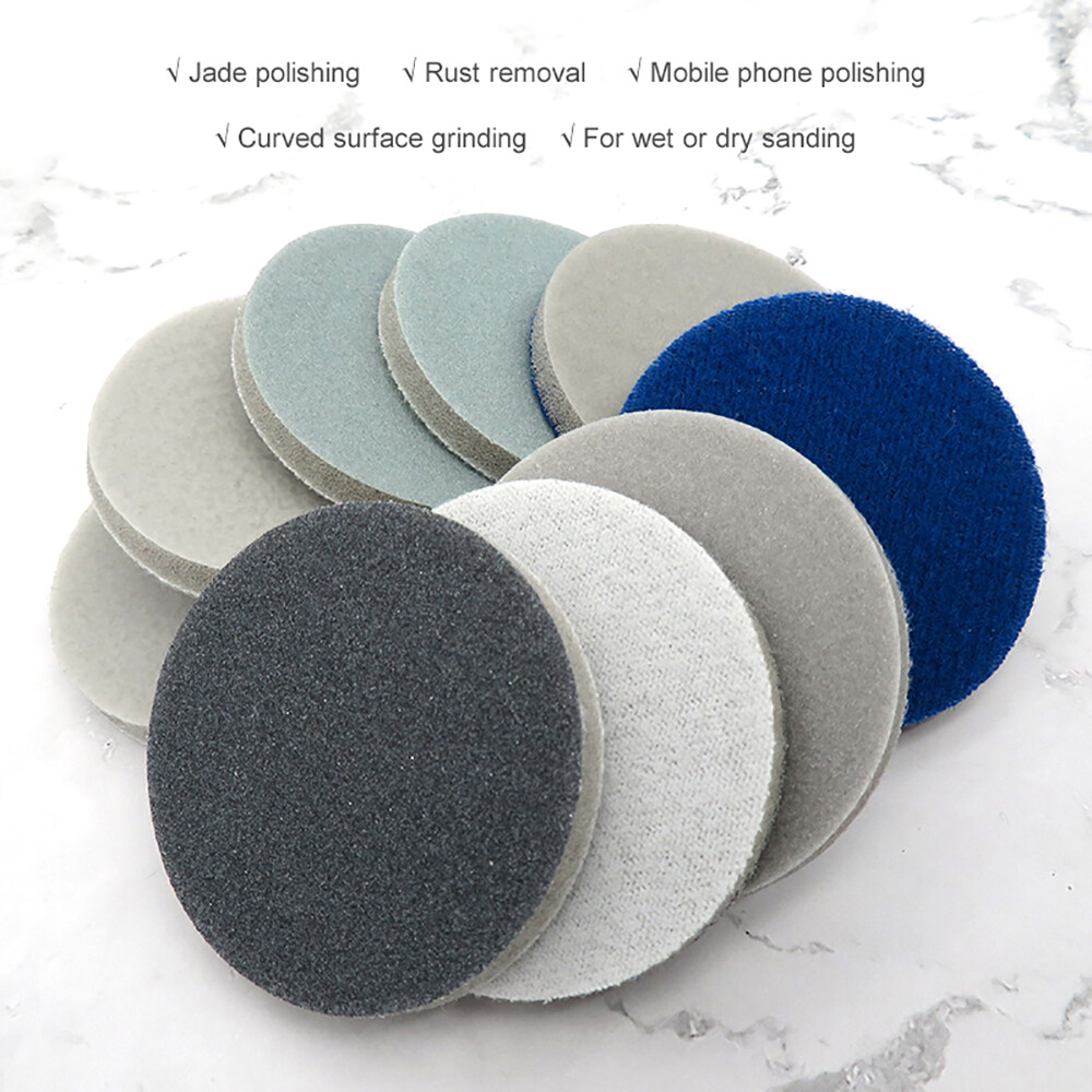 2 Inch（50mm）Hook & Loop Sponge Sandpaper Wet and Dry Sanding Discs 300-3000 Grit