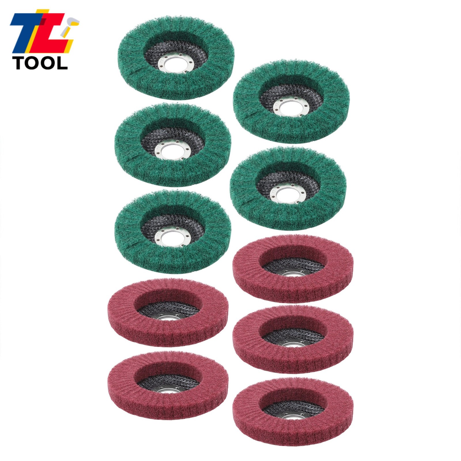 4-1/2″ x 7/8″ 180 & 320 Grit Scour Flap Discs for Angle Grinder Pack of 10