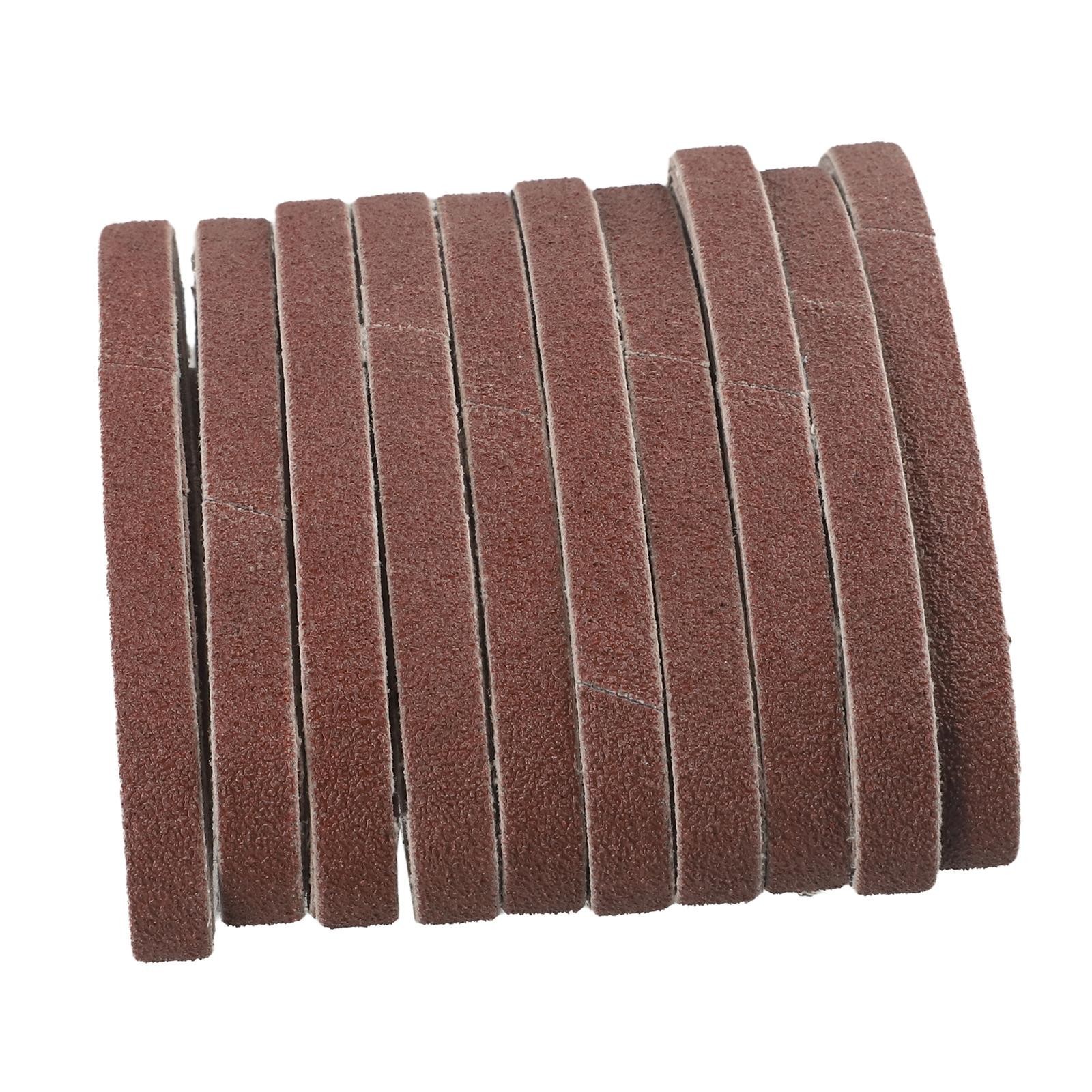 50pcs Set 330mm X 10mm Belt Power Finger File Sander Abrasive Sanding Belts Pack