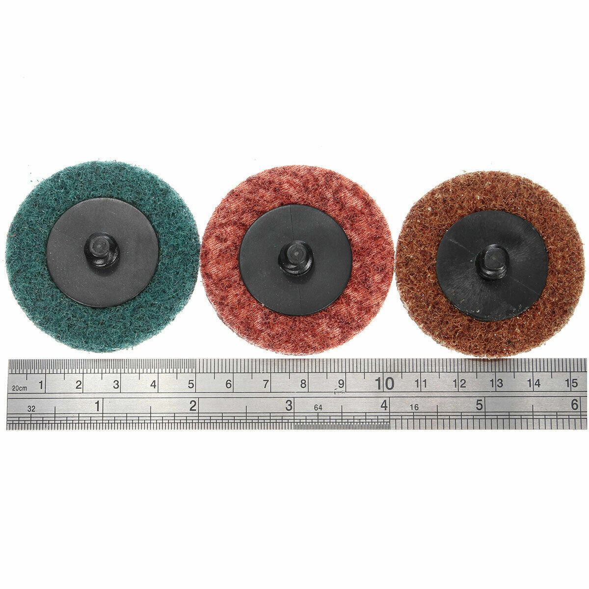 30Pcs 2″ Sanding Roll Disc Surface Conditioning Fine Medium Coarse Prep Pads