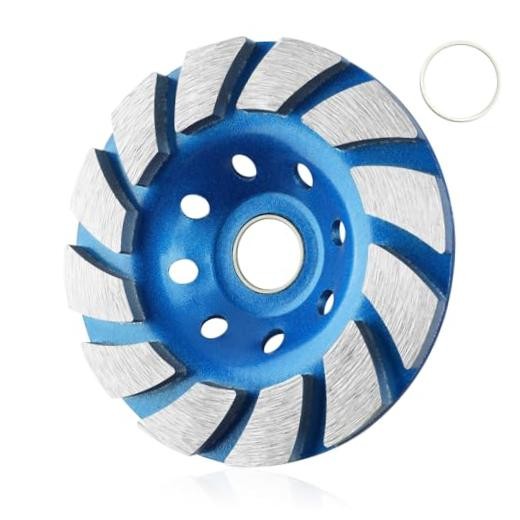 4 1/2 inch Diamond Concrete Grinding Wheel, 12-Segment | 1.0 Segment Turbo