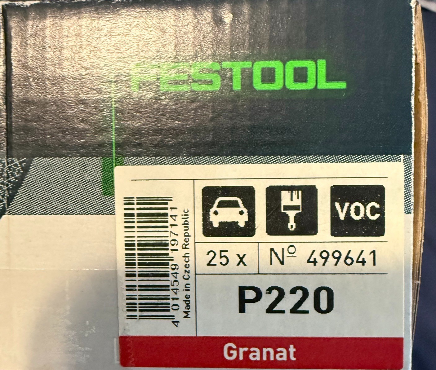 Festool Granat P220 225mm Sanding Discs 25-Pack 499641 PLANEX LHS Abrasive NEW