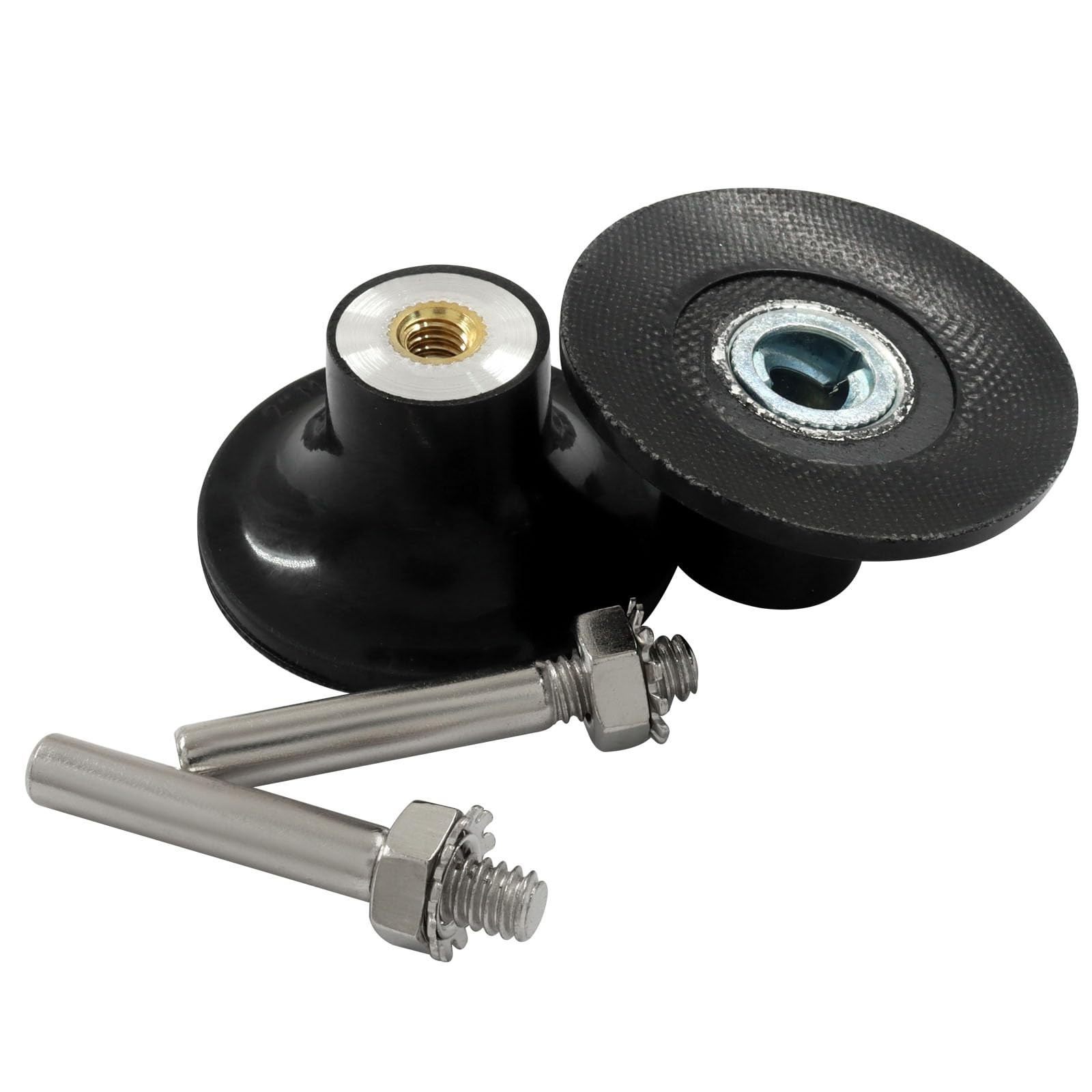 2 Pack 2 Inch Disc Pad Holder Roll Lock Disc Pad w/ 1/4 Inch Shank for Polishing