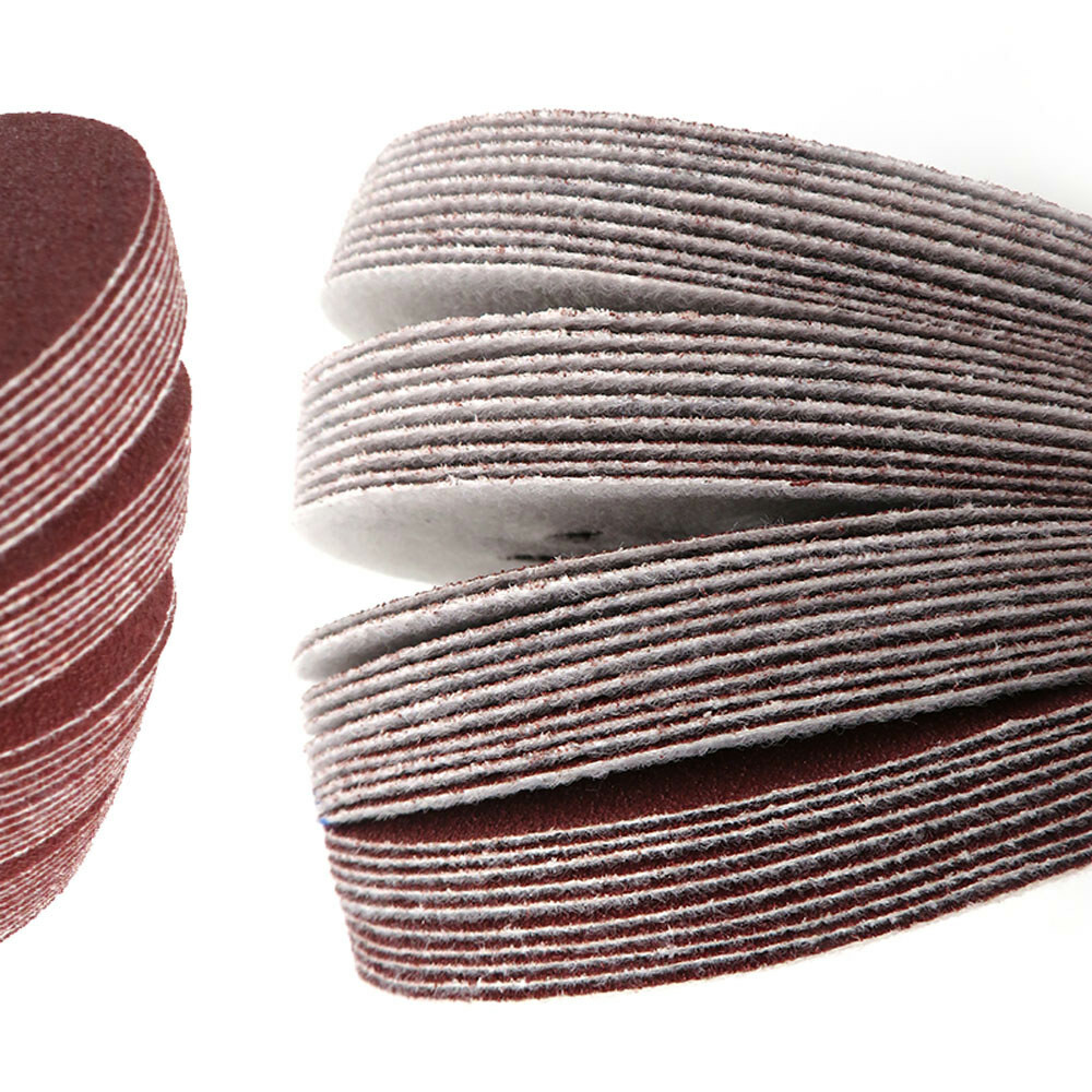 8 Hole Hook & Loop Sanding Disc 5″ 125mm Red Sandpaper Pads Orbital 40-2000 Grit