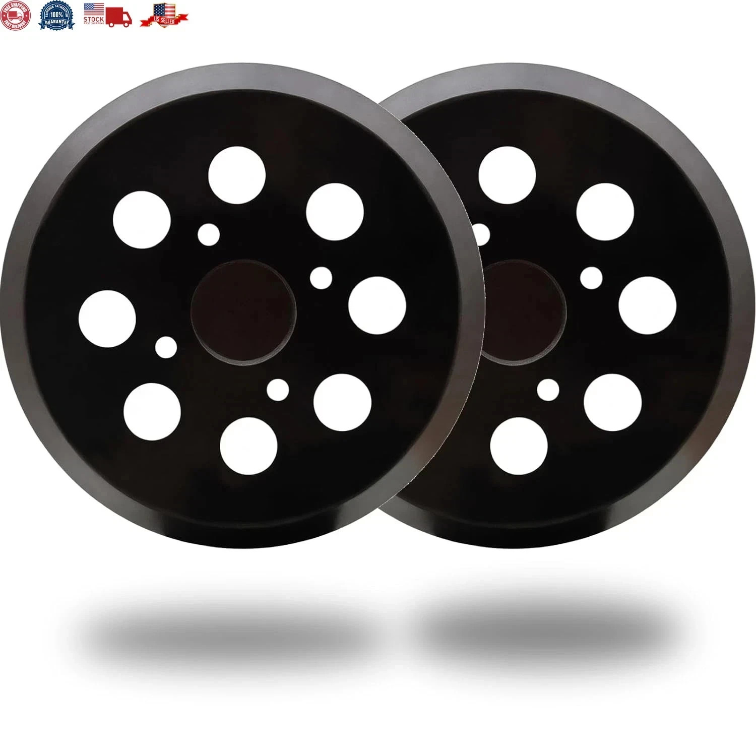 2 Pack 5 Inch 8 Hole Hook and Loop Sander Pad for Ridgid R2600, R2601 5″