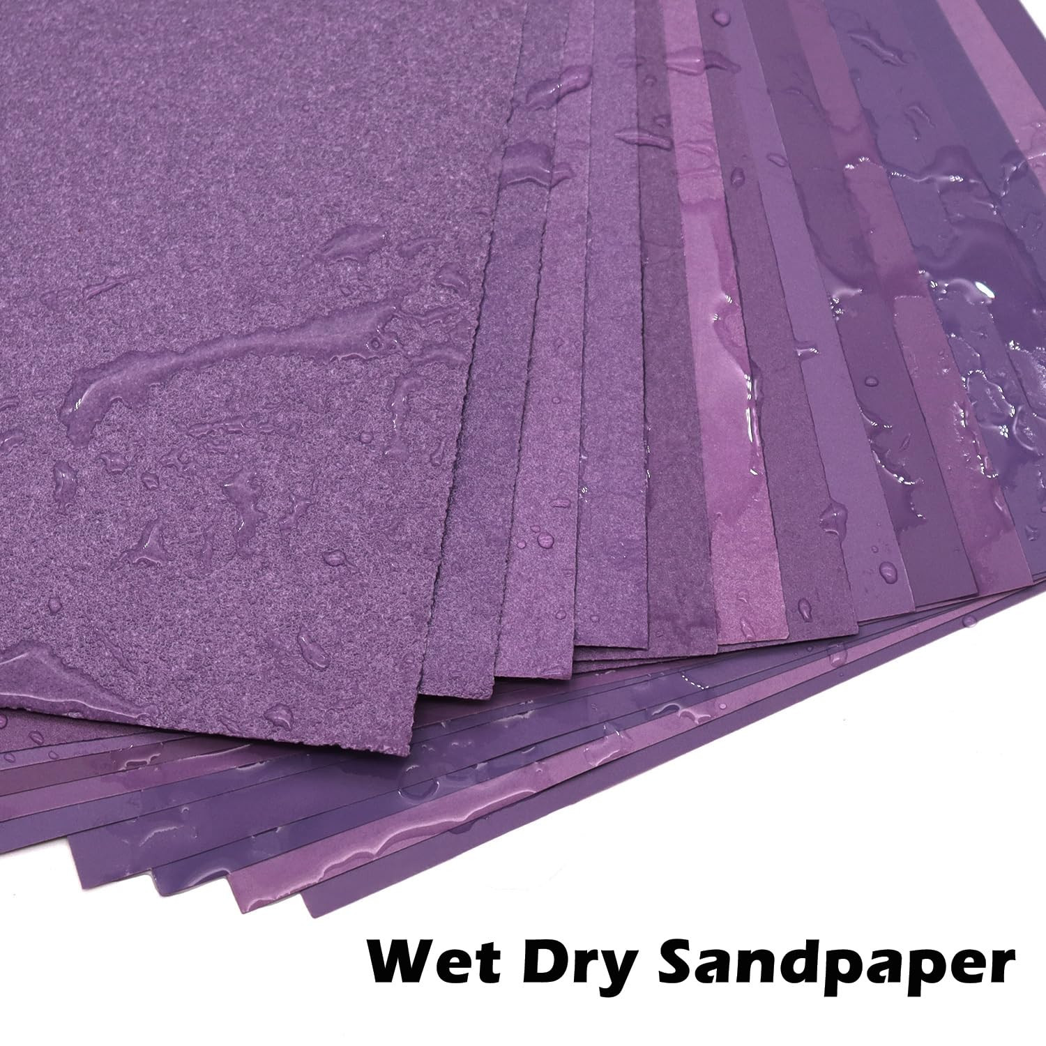 24 Pcs Wet Dry Sandpaper Sheets, 9X11 Inch Assorted Grit 60/80/120/150/180/240/3