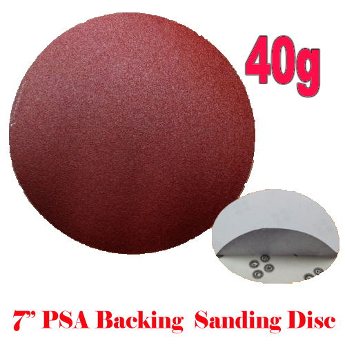 10x 7″ PSA Self Adhesive 40 Grit Sand Disc #40 Stick On Sandpaper Sheet Peel