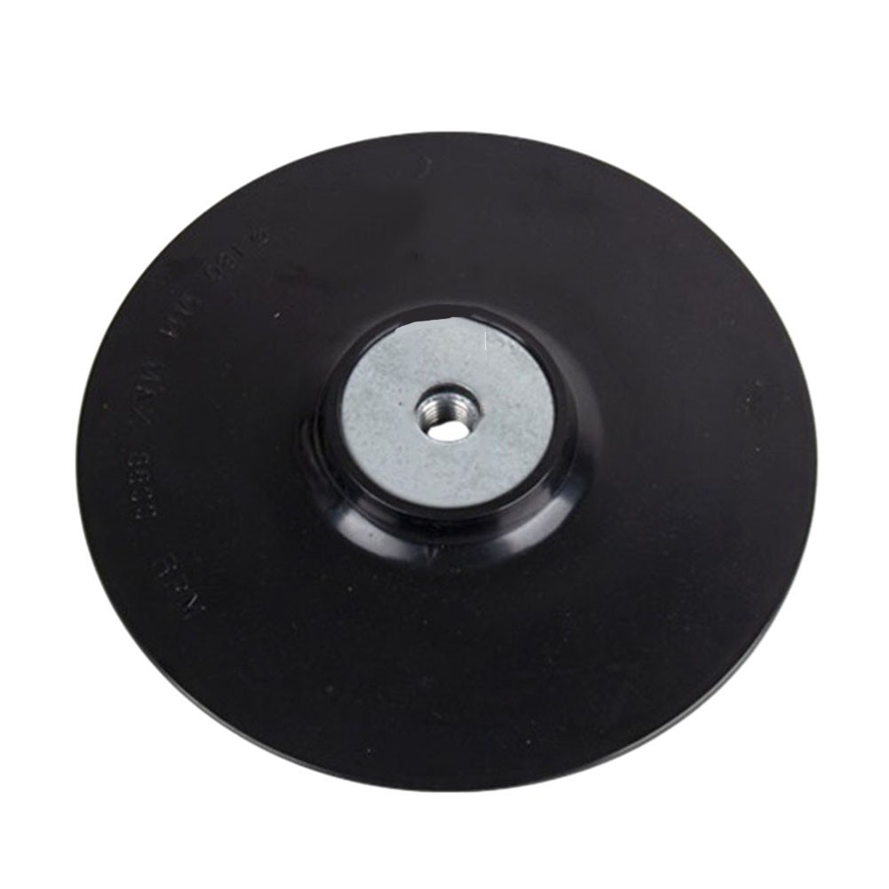 Black/White Plastic+Metal Backing Pad for 4Inch Fibre Discs with Lock Nut