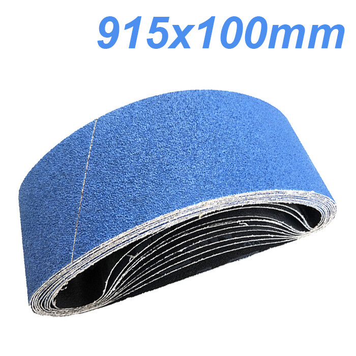 915mm x 100mm Sanding Belts Zirconia Abrasive Linishing Metal 40 60 80 120 Grit