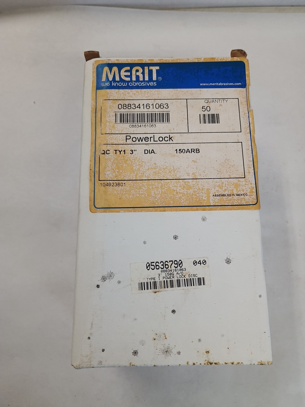 Merit Quick Change Type 1 3″ Power Lock Sanding Disc 150 ARB 50 pcs