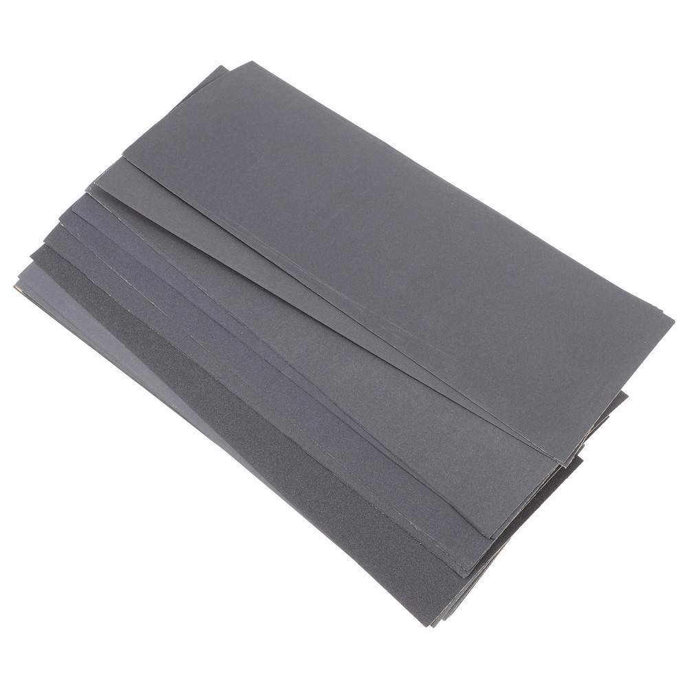 12 Pieces Waterproof Abrasive Sandpaper Sheets Assorted Grit For Wood Work