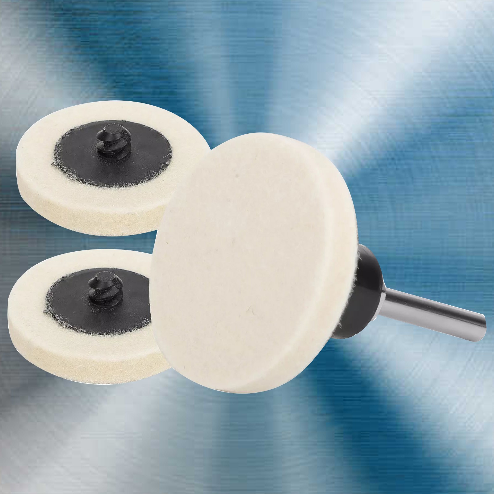 New 2-inch Disc Polishing Buffing Pads with a corrosion-resistant steel shank