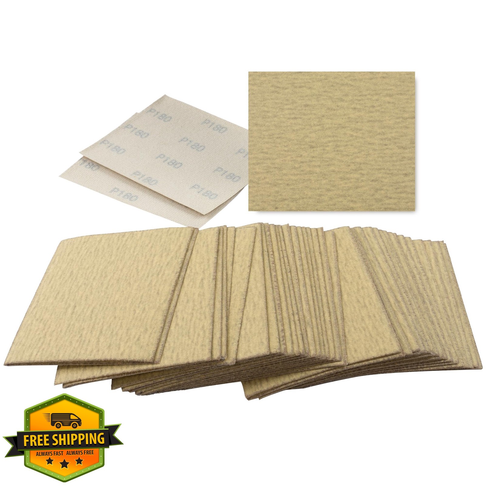 SANDPROX 1/4 Sandpaper 180 Grit 40 Sheets