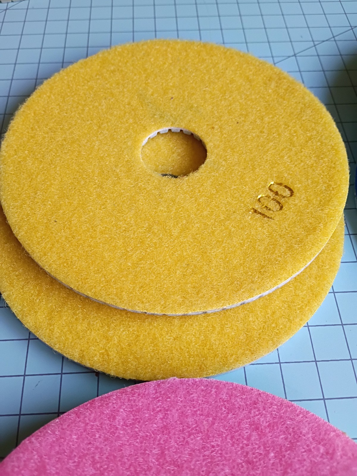 Lot Of 9 6″ Diamond Polishing Pads 30 50 100 200 Grit B32